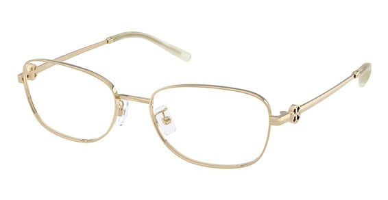 Tory Burch TY1098 - Shiny Light Gold, Metal, Oval frame