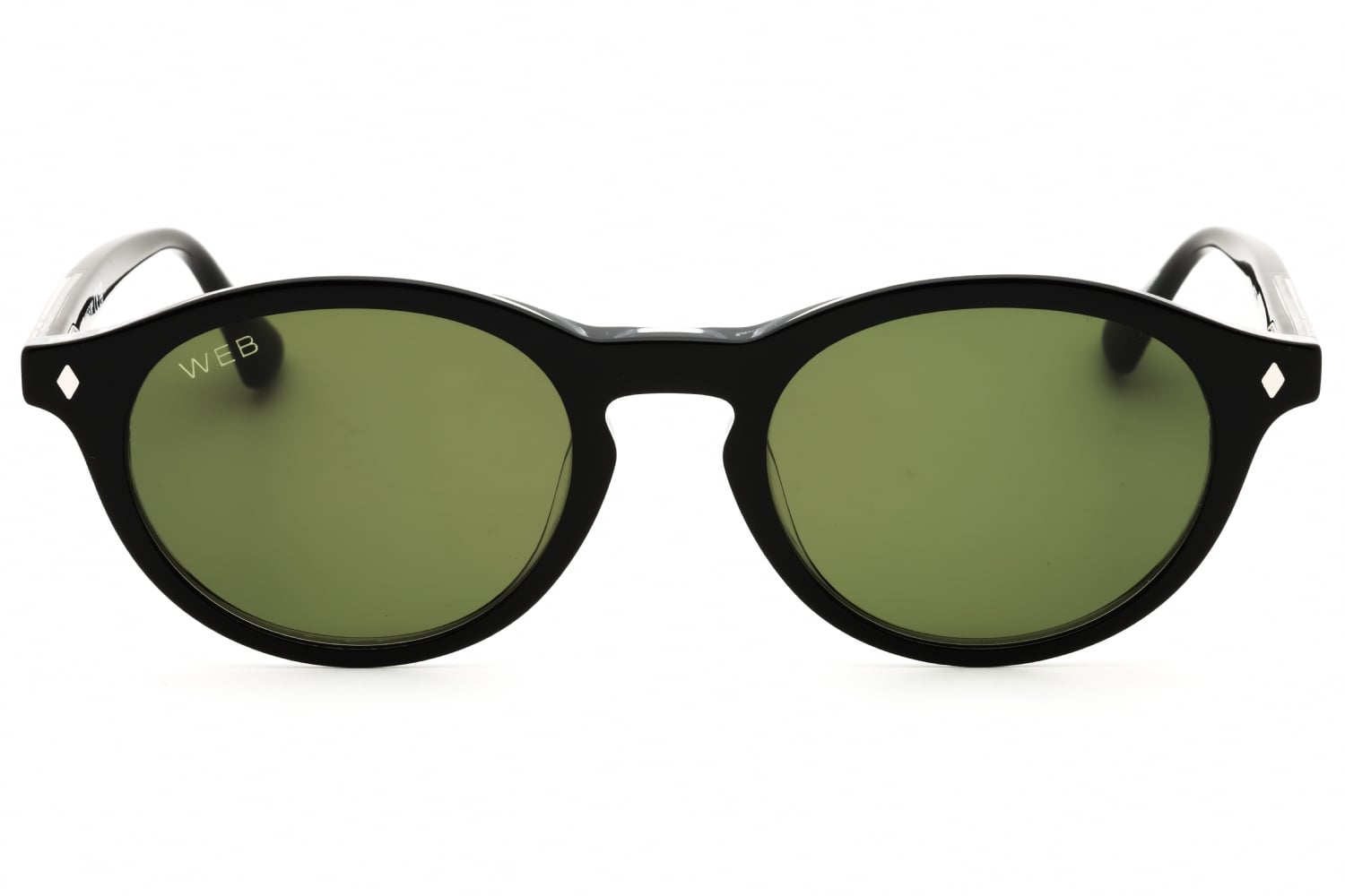 Web WE0337 - Black/crystal, Acetate, Oval frame