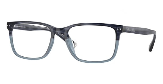 Brooks Brothers BB2064U - Transparent Blue Horn, Plastic, Oval frame