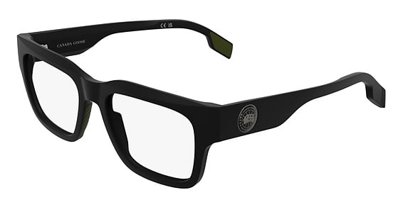 Canada Goose GC25614 - Matte Black, Plastic, Rectangle frame