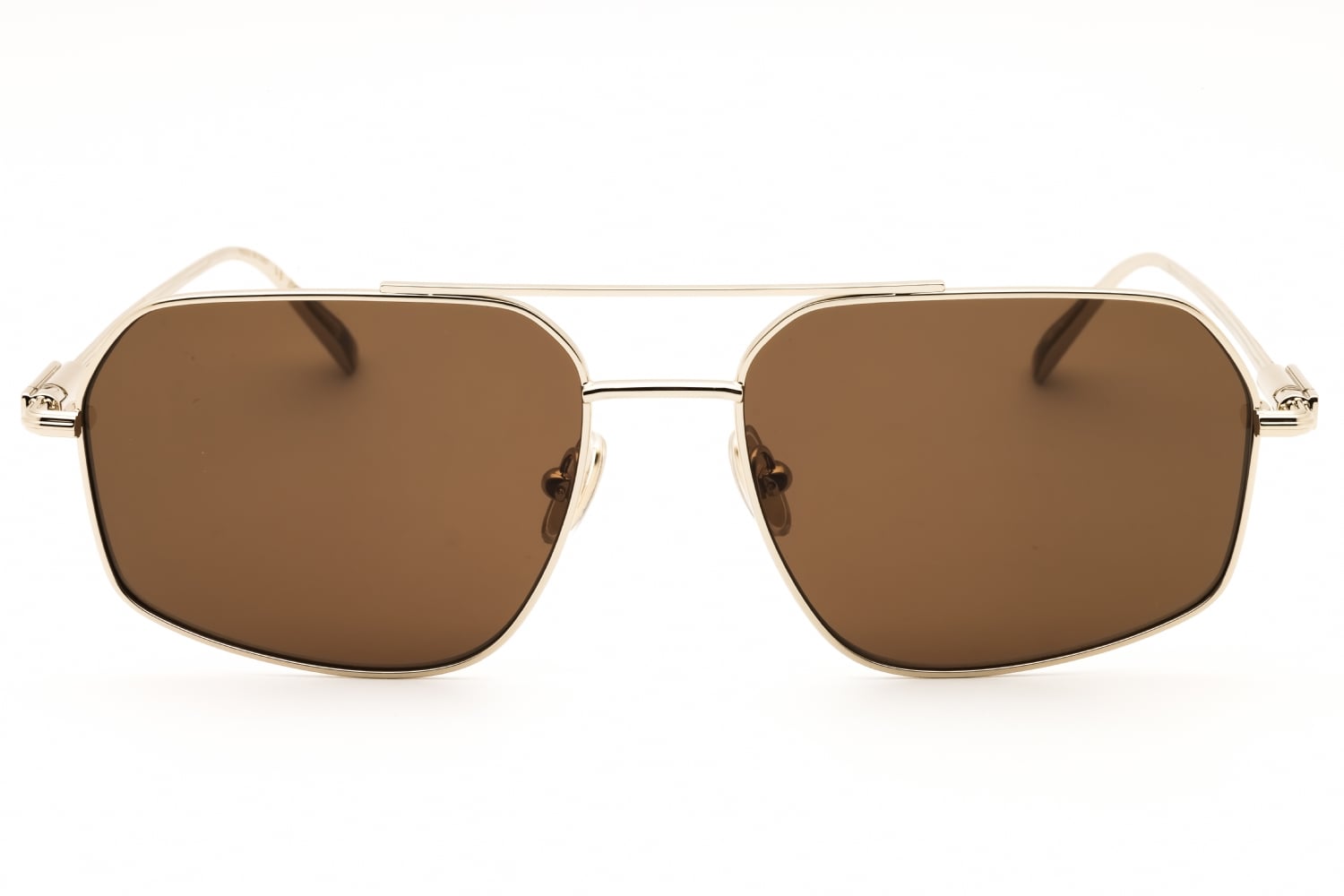 Salvatore Ferragamo SF313S - Gold, Metal, Rectangle frame
