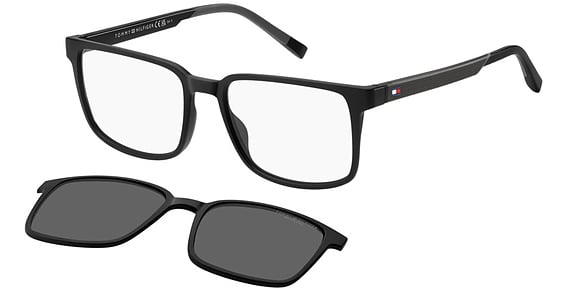 Tommy Hilfiger TH 2145/CS - 08am9 Blackgrey, Plastic, Rectangle frame