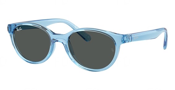 Ray-Ban RJ9080SF - Transparent BLU, Acetate, Oval frame