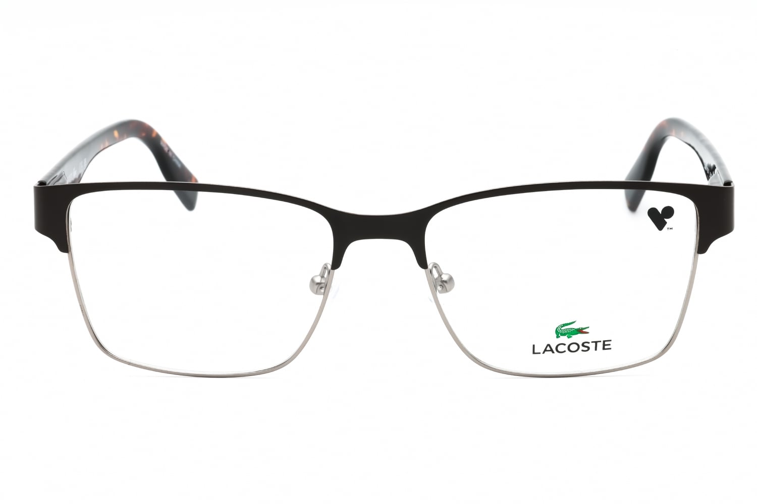 Lacoste L2286 - Matte Brown, Metal, Rectangle frame