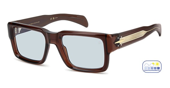 David Beckham DB 7159/S/US - 09qsd Brown, Acetate, Rectangle frame