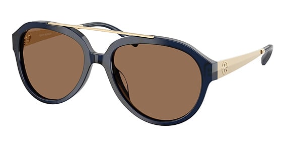 Tory Burch TY7230U - Dark Blue, Plastic, Aviator frame