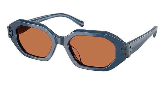 Tory Burch TY7234U - Navy Marble, Plastic, Oval frame