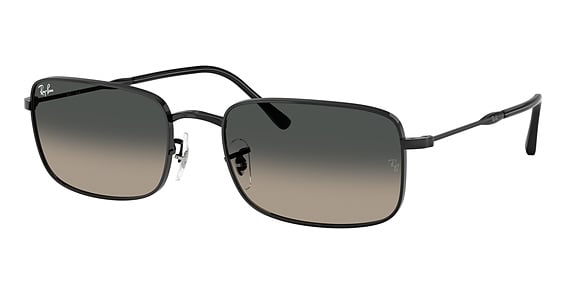 Ray-Ban RB3746 - Black, Metal, Rectangle frame
