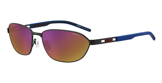 HUGO HG 1413/S - 003mi Mtt Black, Metal, Rectangle frame