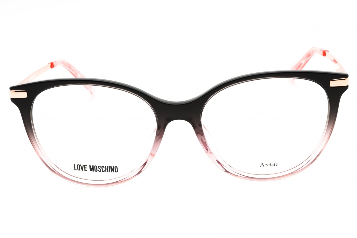 Moschino MOL570 - Black Pink, Plastic, Round frame