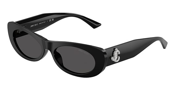 Jimmy Choo JC5038BU - Black, Plastic, Oval frame