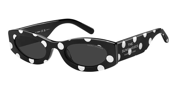 Marc Jacobs Marc 858/G/S/US - 80sir Black Whte, Acetate, Oval frame