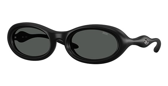 Diesel DL3011U - Matte Black, Acetate, Oval frame