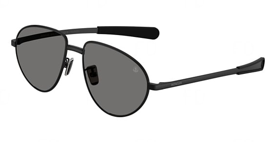 Moncler ME4009 VIZLA - Matte Black, Metal, Oval frame