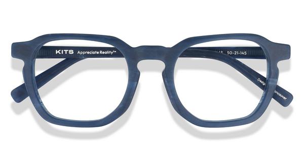 KITS Escher - Dark Denim, Acetate, D Frame frame