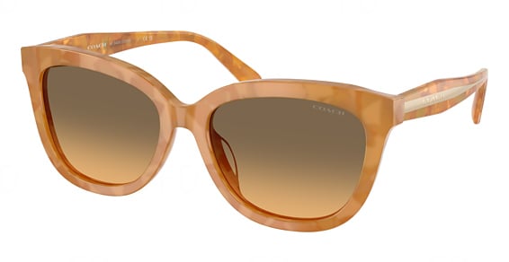COACH HC8453U CDP53 - Blonde Tortoise, Plastic, Oval frame