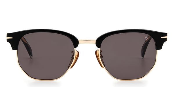David Beckham DB 1002/S - Black Gold, Acetate, Geometric frame