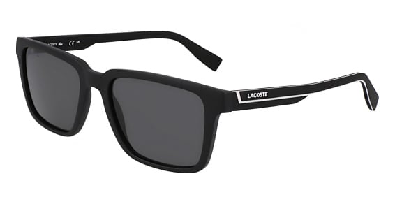 Lacoste L6032S - Matte Black, Plastic, Rectangle frame