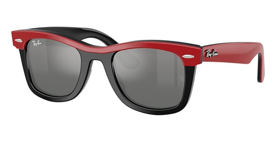 Ray-Ban RJ9140S - RED ON Black, Plastic, Oval frame