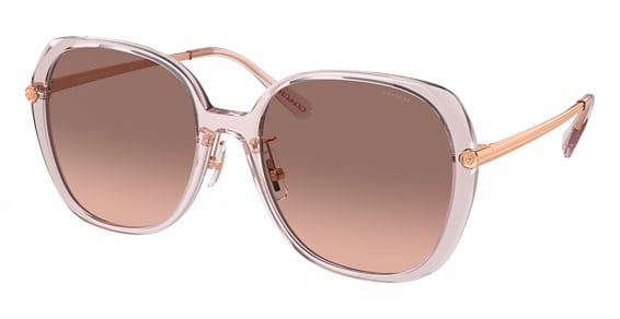 COACH HC8403D CR636 - Transparent Rose, Acetate, Rectangle frame