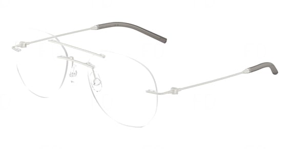 Moncler ME1003 - Matte Silver, Metal, Round frame