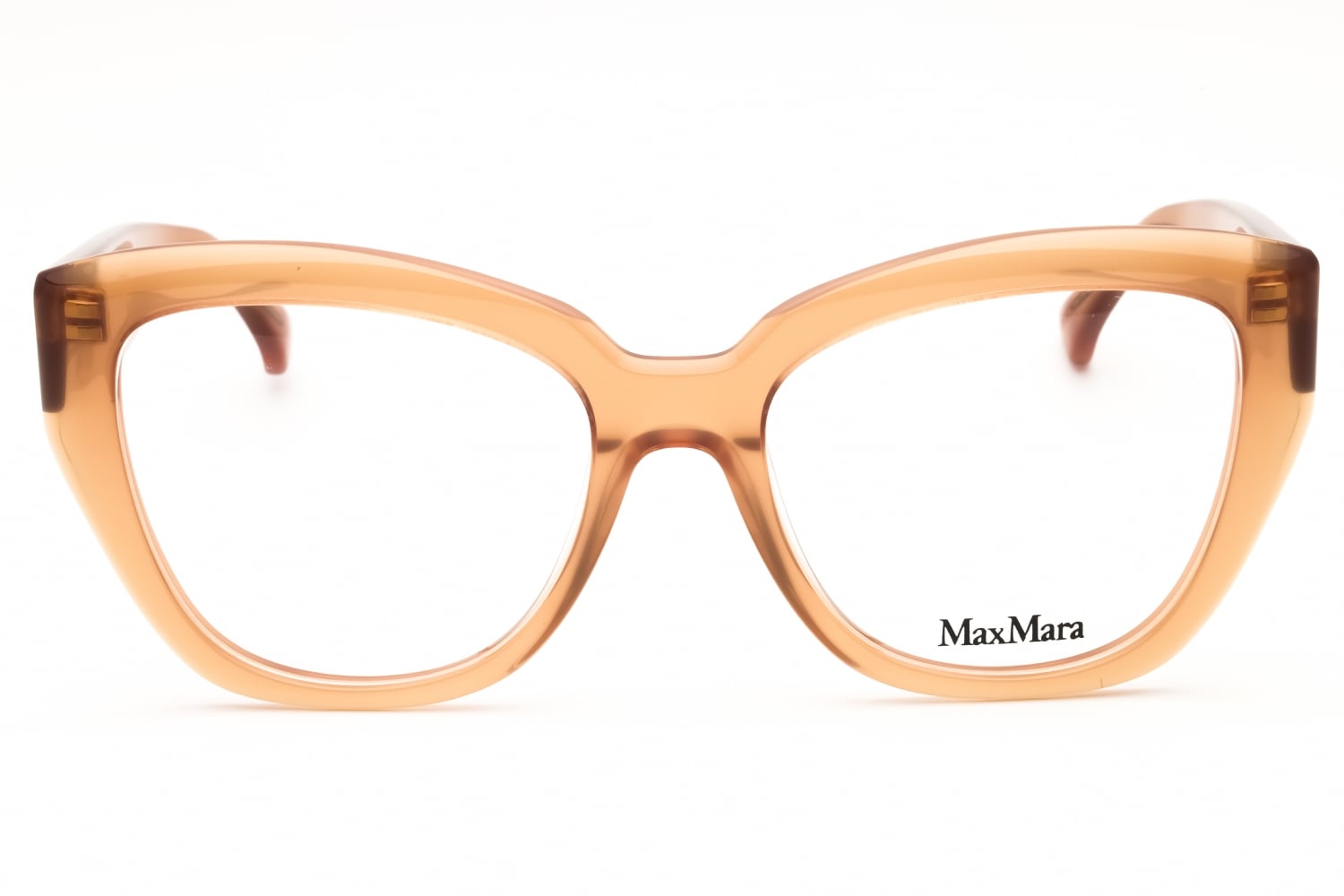 Max Mara MM5134 - Shiny Light Brown, Acetate, Cat Eye frame