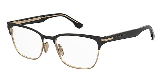 Victoria Beckham VB 1016 - Matte Black Gold, Metal, Rectangle frame