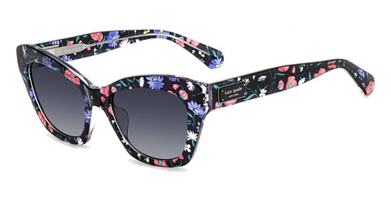 Kate Spade KS Daina 2GS/US - Sdk9o Bk Multic, Acetate, Cat Eye frame
