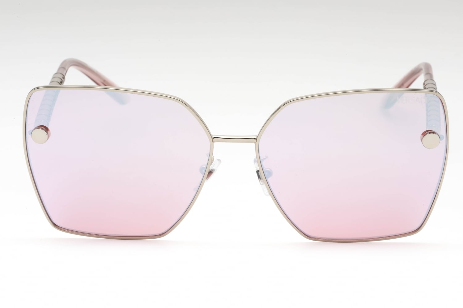 Versace 0VE2270D - Silver, Metal, Rectangle frame