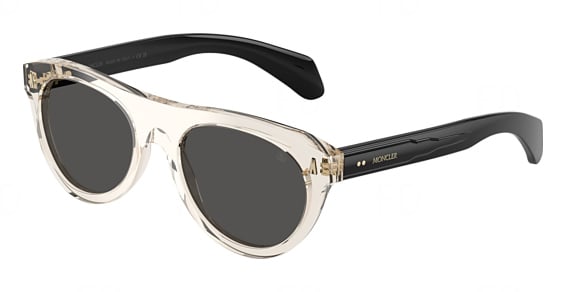 Moncler ME6022U SPLASH - Shiny Transparent Butter, Plastic, Round frame