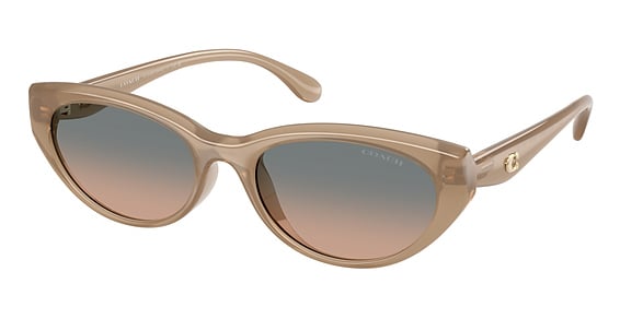 COACH HC8456D CDP42 - Milky Sesame, Acetate, Oval frame