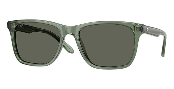 Costa Del Mar 6S2019 GRAVELS - Algae Green, Plastic, Rectangle frame