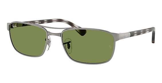 Ray-Ban RB3778 - Gunmetal, Metal, Oval frame
