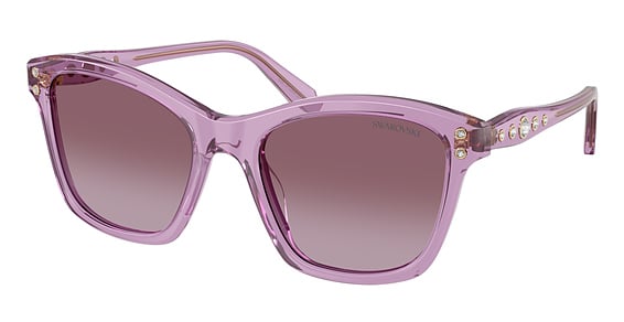 Swarovski SK6063 - Transparent Amethyst, Plastic, Cat Eye frame