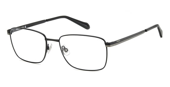 Fossil FOS 7178/G - Matte Black Dark Ruthenium, Metal, Rectangle frame