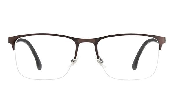 Carrera 8861 - Brown, Stainless Steel, Rectangle frame