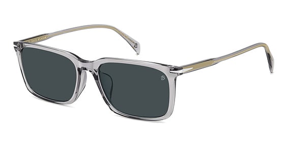 David Beckham DB 1163/F/S - Grey, Plastic, Rectangle frame
