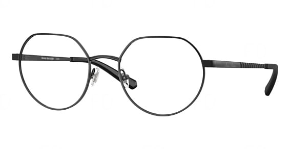 Brooks Brothers BB1119 - Matte Black, Metal, Round frame