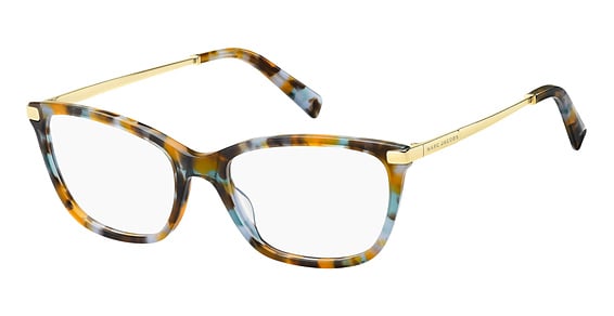 Marc Jacobs Marc 400 - Havana Azure, Acetate, Rectangle frame