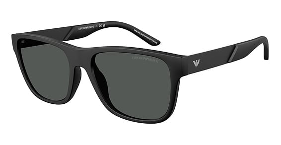 Emporio Armani EA4243 - Matte Black, Acetate, Rectangle frame