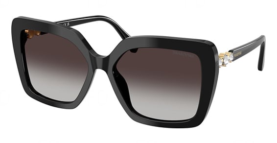 Swarovski SK6049F - Black, Plastic, Cat Eye frame