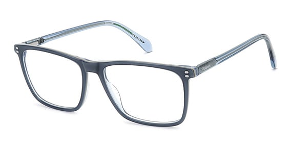 Striped Blue Zeiss ZS24543S Sunglasses — Round | KITS