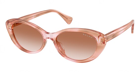 Ralph RA5350U - Rose Havana Brown, Plastic, Cat Eye frame