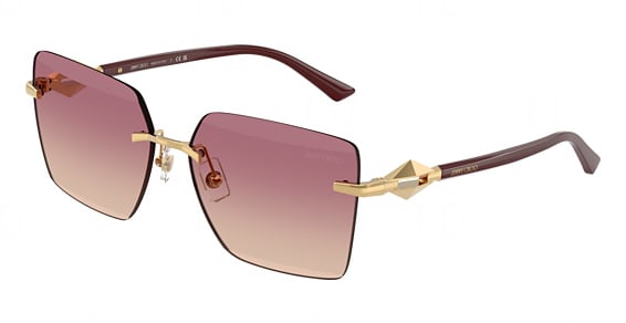 Jimmy Choo JC4018 - Gold, Metal, Rectangle frame