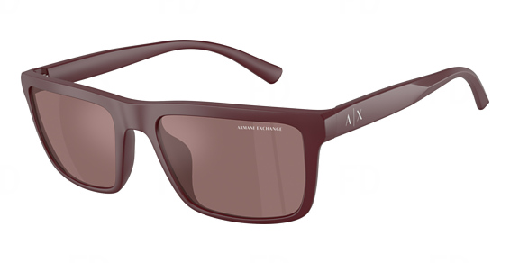 Armani Exchange AX4174SU - Matte Burgundy, Acetate, Mixed Shapes frame