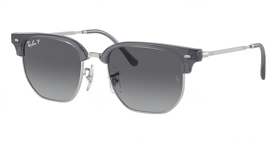 Ray-Ban RJ9116S JUNIOR NEW CLUBMASTER - Opal BLU ON Silver, Acetate, Oval frame