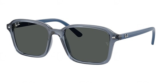 Ray-Ban RJ9131S - Transparent Blue, Acetate, Rectangle frame