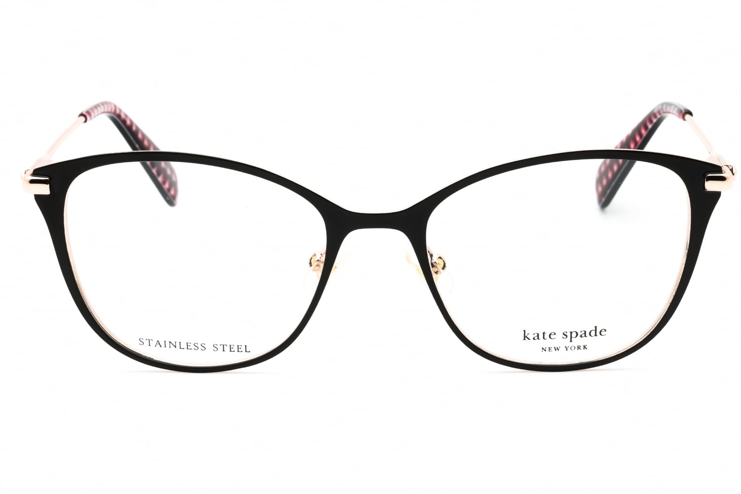 Kate Spade Addisyn - Black, Stainless Steel, Rectangle frame
