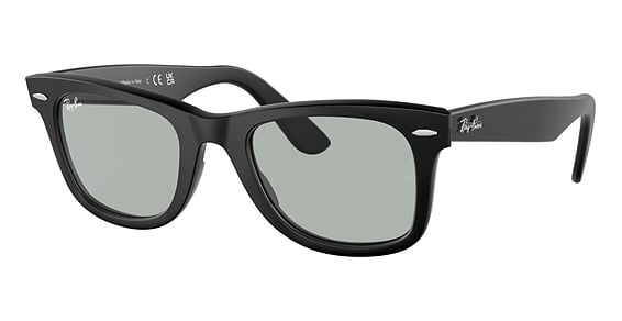 Ray-Ban RB2140F WAYFARER - Matte Black, Plastic, Oval frame
