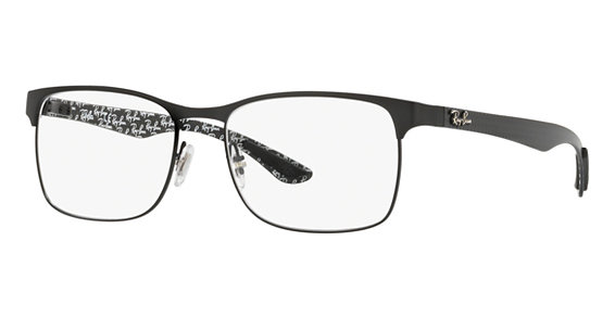Ray-Ban RX8416 - Matte Black, Metal, Rectangle frame